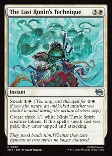 The Last Ronin's Technique &mdash; Magic: The Gathering, Teenage Mutant Ninja Turtles #12, Foil, English &mdash; фото товару