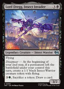 Lord Dregg, Insect Invader &mdash; Magic: The Gathering, Teenage Mutant Ninja Turtles #65, Foil, English &mdash; фото товару