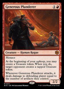 Generous Plunderer &mdash; Magic: The Gathering, The Big Score #11, Foil, English &mdash; фото товару