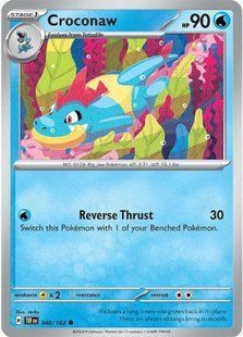 Карта Croconaw (TEF #040) - Pokemon TCG Temporal Forces &mdash; фото товару