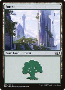 Forest &mdash; Magic: The Gathering, Streets of New Capenna #270, Foil, English &mdash; фото товару
