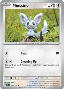 Карта Minccino (TEF #136) - Pokemon TCG Temporal Forces &mdash; фото товару