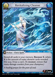 Revitalizing Cleanse &mdash; Grand Archive, Dawn of Ashes First Edition #186, Non-foil, English &mdash; фото товару