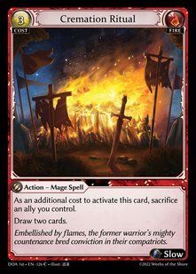 Cremation Ritual &mdash; Grand Archive, Dawn of Ashes First Edition #126, Non-foil, English &mdash; фото товару