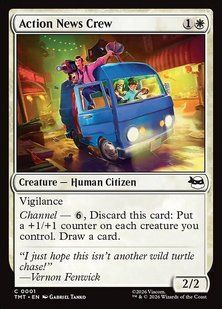 Action News Crew &mdash; Magic: The Gathering, Teenage Mutant Ninja Turtles #1, Non-foil, English &mdash; фото товару