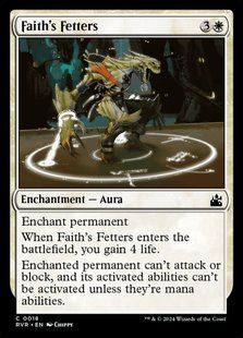 Faith's Fetters &mdash; Magic: The Gathering, Ravnica Remastered #18, Foil, English &mdash; фото товару