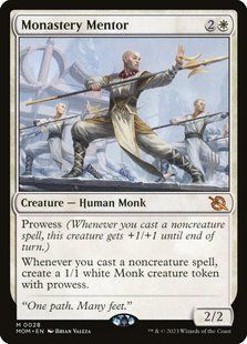 Monastery Mentor &mdash; Magic: The Gathering, March of the Machine Promos #28p, Non-foil, English &mdash; фото товару