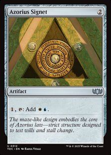 Azorius Signet &mdash; Magic: The Gathering, Tarkir: Dragonstorm Commander #312, Non-foil, English &mdash; фото товару