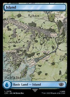 Island &mdash; Magic: The Gathering, The Lord of the Rings: Tales of Middle-earth #274, Non-foil, English &mdash; фото товару
