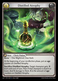 Distilled Atrophy &mdash; Grand Archive, Alchemical Revolution #049, Non-foil, English &mdash; фото товару
