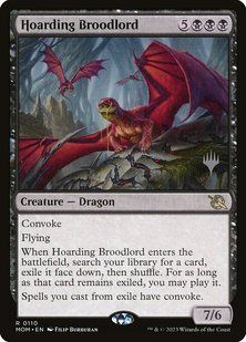 Hoarding Broodlord &mdash; Magic: The Gathering, March of the Machine Promos #110p, Foil, English &mdash; фото товару