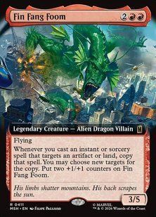 Fin Fang Foom &mdash; Magic: The Gathering, Marvel Super Heroes #411, Foil, English &mdash; фото товару