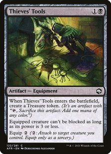 Thieves' Tools &mdash; Magic: The Gathering, Adventures in the Forgotten Realms #122, Non-foil, Russian &mdash; фото товару
