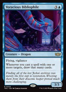 Voracious Bibliophile &mdash; Magic: The Gathering, Tarkir: Dragonstorm Commander #23, Non-foil, English &mdash; фото товару
