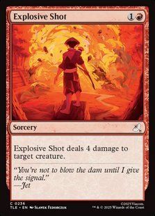 Explosive Shot &mdash; Magic: The Gathering, Avatar: The Last Airbender Eternal #236, Foil, English &mdash; фото товару