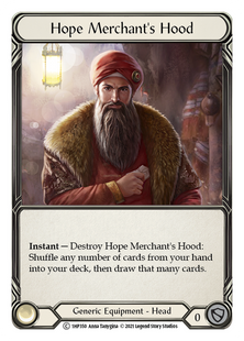 Карта Hope Merchant's Hood (1HP #350) - Flesh and Blood History Pack 1 &mdash; фото товару