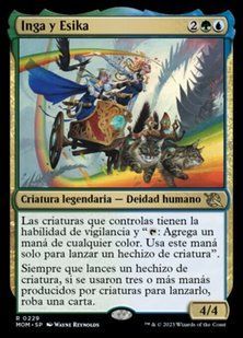 Inga and Esika &mdash; Magic: The Gathering, March of the Machine #229, Non-foil, Spanish &mdash; фото товару