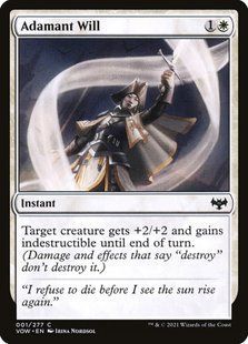 Adamant Will &mdash; Magic: The Gathering, Innistrad: Crimson Vow #1, Foil, English &mdash; фото товару