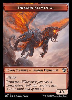 Токен Bird Illusion 1/1 // Dragon Elemental &mdash; фото товару