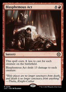 Blasphemous Act &mdash; Magic: The Gathering, The Lost Caverns of Ixalan Commander #216, Non-foil, English &mdash; фото товару