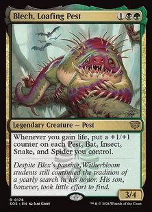 Blech, Loafing Pest &mdash; Magic: The Gathering, Secrets of Strixhaven #176, Non-foil, English &mdash; фото товару