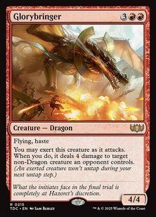 Glorybringer &mdash; Magic: The Gathering, Tarkir: Dragonstorm Commander #215, Non-foil, English &mdash; фото товару
