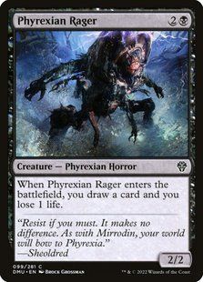 Карта Phyrexian Rager &mdash; фото товару
