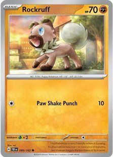 Голографічна карта Rockruff (TEF #089) - Pokemon TCG Temporal Forces &mdash; фото товару
