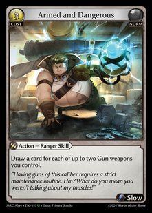 Armed and Dangerous &mdash; Grand Archive, Mercurial Heart Alter Edition #193, Non-foil, English &mdash; фото товару