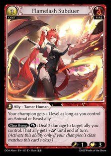 Flamelash Subduer &mdash; Grand Archive, Dawn of Ashes Alter Edition #137, Non-foil, English &mdash; фото товару