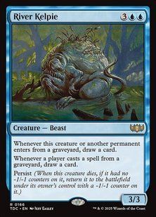 River Kelpie &mdash; Magic: The Gathering, Tarkir: Dragonstorm Commander #166, Non-foil, English &mdash; фото товару