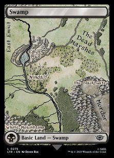 Swamp &mdash; Magic: The Gathering, The Lord of the Rings: Tales of Middle-earth #276, Foil, English &mdash; фото товару