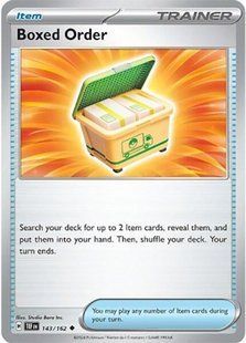 Голографічна карта Boxed Order (TEF #143) - Pokemon TCG Temporal Forces &mdash; фото товару