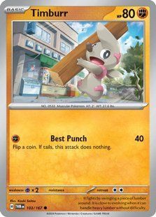 Карта Timburr (TWM #103) - Pokemon TCG Twilight Masquerade pokemon/twm/103/en/regular фото