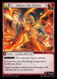Attune with Flames &mdash; Grand Archive, Alchemical Revolution #095, Non-foil, English &mdash; фото товару