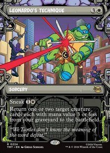 Leonardo's Technique &mdash; Magic: The Gathering, Teenage Mutant Ninja Turtles #224, Foil, English &mdash; фото товару