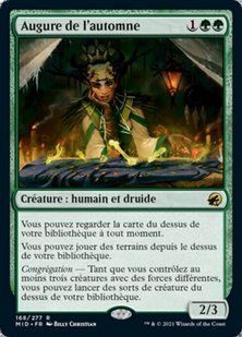 Augur of Autumn &mdash; Magic: The Gathering, Innistrad: Midnight Hunt #168, Non-foil, French &mdash; фото товару