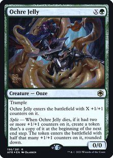 Ochre Jelly &mdash; Magic: The Gathering, Adventures in the Forgotten Realms Promos #196s, Foil, Russian &mdash; фото товару