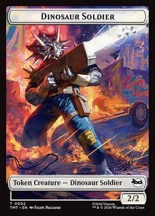 Dinosaur Soldier // Food &mdash; Magic: The Gathering, Teenage Mutant Ninja Turtles Tokens #2, Non-foil, English &mdash; фото товару