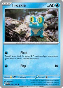 Голографічна карта Froakie (TWM #056) - Pokemon TCG Twilight Masquerade &mdash; фото товару
