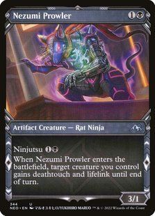 Nezumi Prowler &mdash; Magic: The Gathering, Kamigawa: Neon Dynasty #344, Foil, English &mdash; фото товару