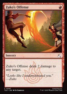 Zuko's Offense &mdash; Magic: The Gathering, Avatar: The Last Airbender Eternal #247, Foil, English &mdash; фото товару