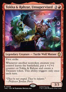 Tokka & Rahzar, Unsupervised &mdash; Magic: The Gathering, Teenage Mutant Ninja Turtles Eternal #28, Non-foil, English &mdash; фото товару