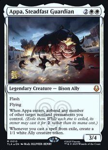 Appa, Steadfast Guardian &mdash; Magic: The Gathering, Avatar: The Last Airbender Promos #10s, Foil, English &mdash; фото товару