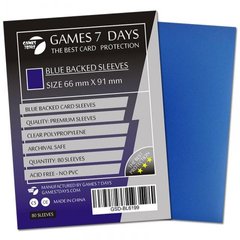 Протектори G7D Backed Card Sleeves сині sl-12 фото