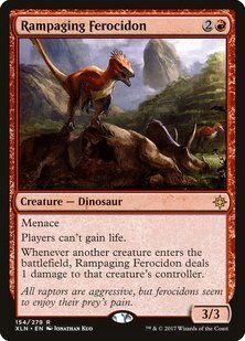 Rampaging Ferocidon &mdash; Magic: The Gathering, Ixalan #154, Non-foil, English &mdash; фото товару