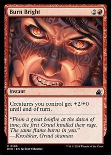 Burn Bright &mdash; Magic: The Gathering, Ravnica Remastered #103, Non-foil, English &mdash; фото товару