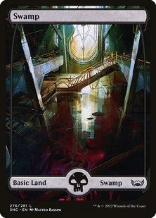 Swamp &mdash; Magic: The Gathering, Streets of New Capenna #276, Foil, English &mdash; фото товару