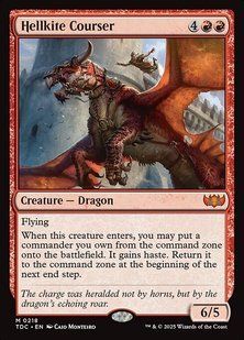 Hellkite Courser &mdash; Magic: The Gathering, Tarkir: Dragonstorm Commander #218, Non-foil, English &mdash; фото товару