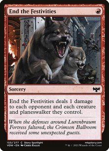 End the Festivities &mdash; Magic: The Gathering, Innistrad: Crimson Vow #155, Non-foil, Russian &mdash; фото товару